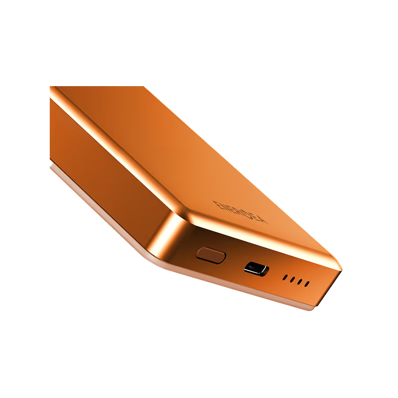 Energea AluPac Ultra Light Aluminum MagSafe Power Bank - 10000mAh / USB-C / Orange