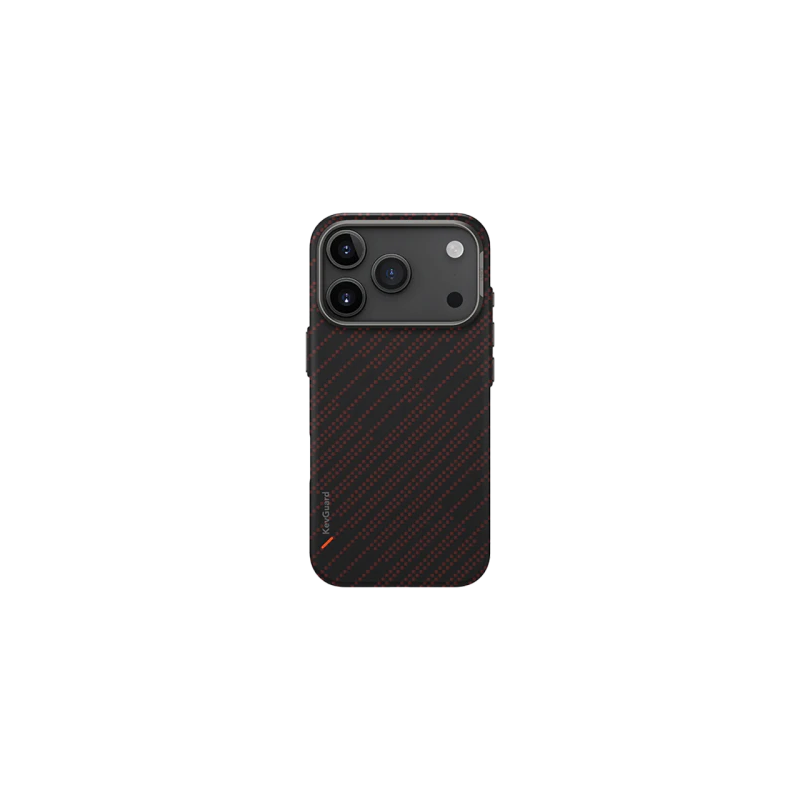 Uniq Hybrid Keva Edge Magclick Charging Case for Apple iPhone 17 Pro (2025) 6.3" - Rust Orange