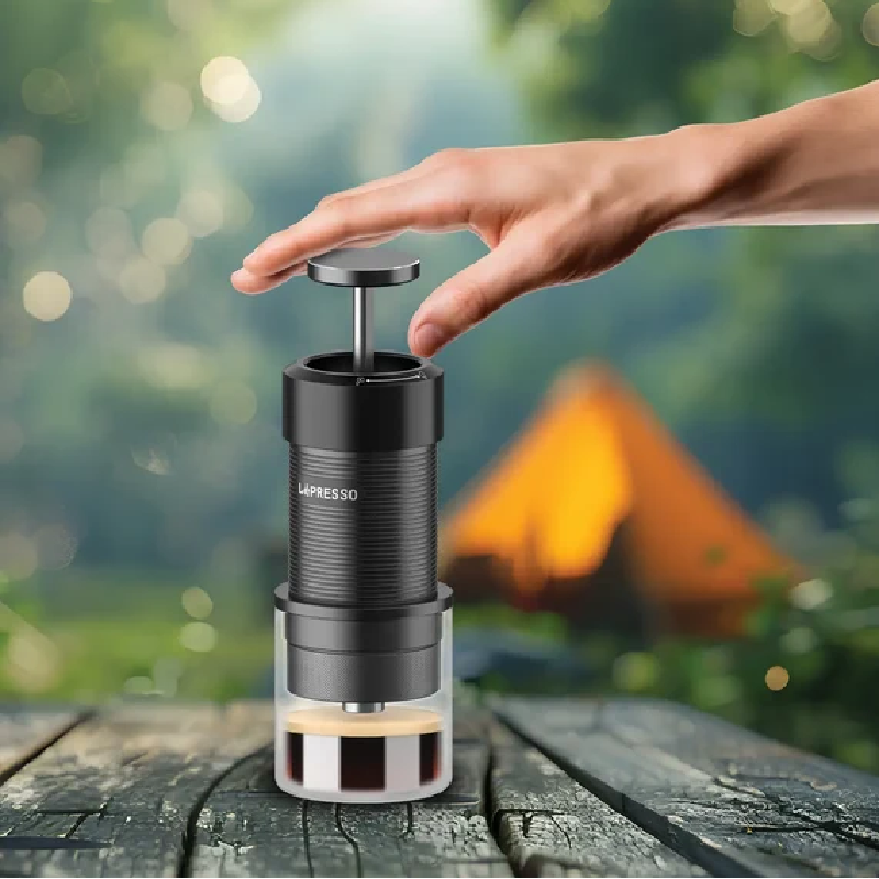 LePresso Hand Press Espresso Maker - Black