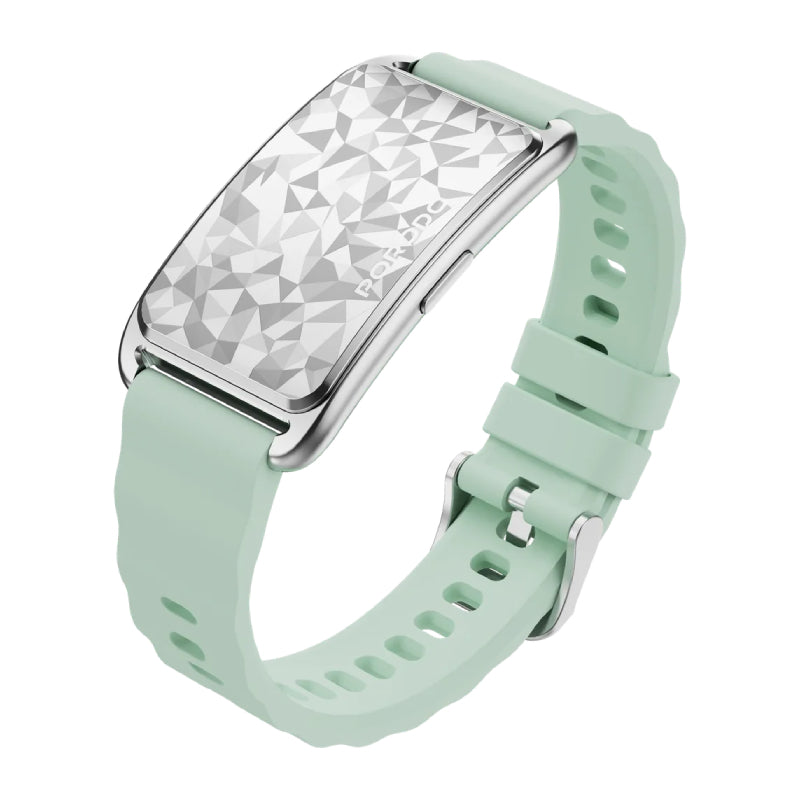 Porodo TrackFit Arc Smart Fitness Tracker with Silicon Strap - Bluetooth / 200mAh / Green