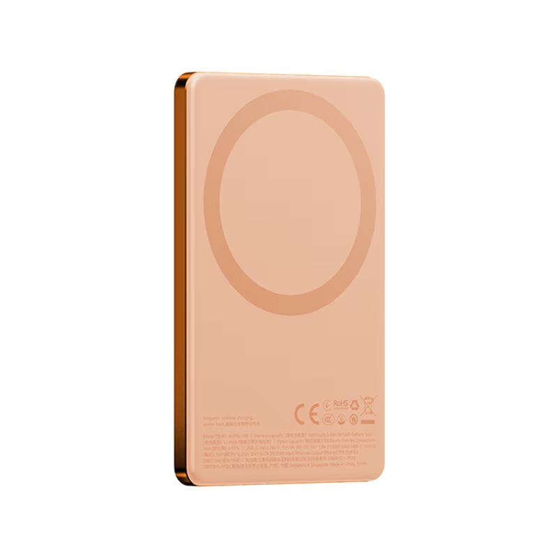 Energea AluPac Mini Aluminum MagSafe Power Bank - 5000mAh / USB-C / Orange