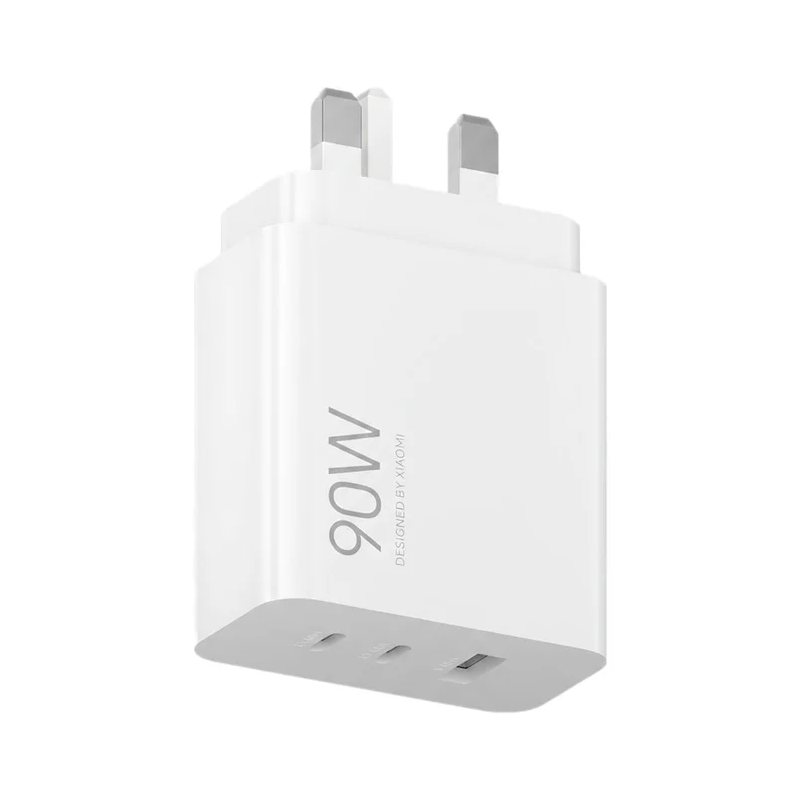 Xiaomi UK HyperCharge Power Adapter - 90W / USB-C / USB-A / White ...