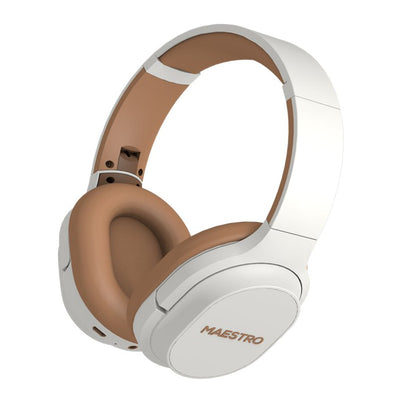MAESTRO NATIVE Wireless Headphone - Bluetooth / White/Brown