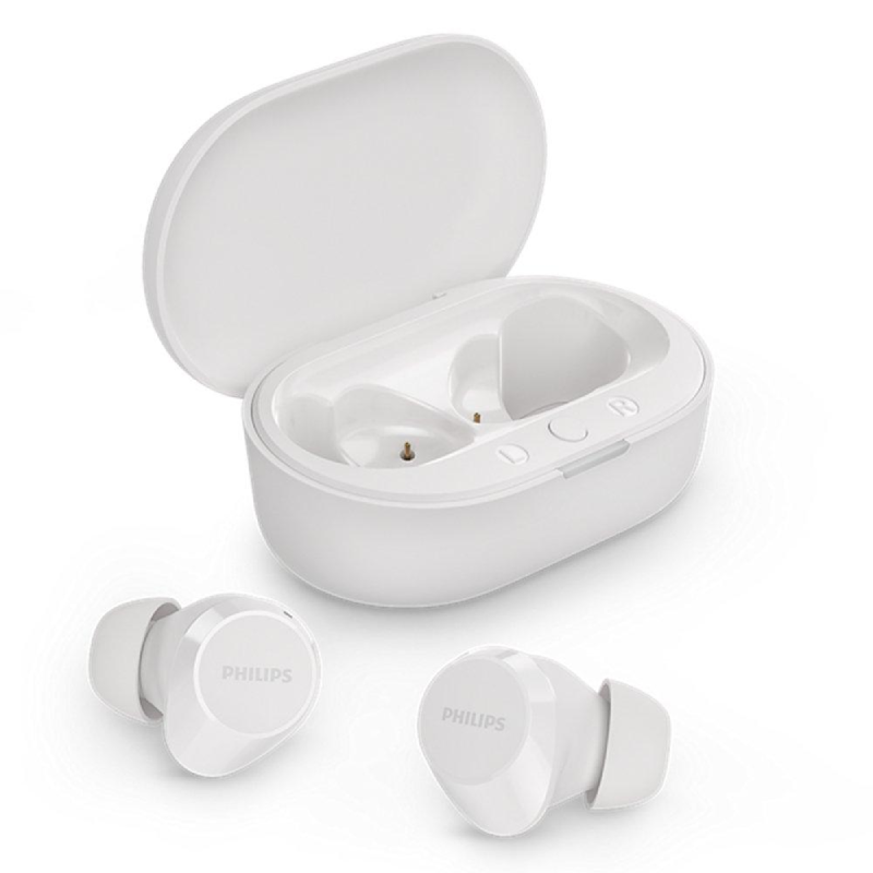Philips True Wireless Earbuds - Bluetooth / USB-C / White