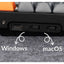 لوحة مفاتيح كيكرون K8 ماكس QMK/TKL للألعاب، ميكانيكية لاسلكية بإضاءة RGB ومبدلات سوبر ريد - تخطيط عربي / أسود