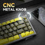ATTACK SHARK X65 Pro HE Wireless Rapid Trigger Gaming Keyboard With Magnetic Switch - Black And Yellow Contour Lines