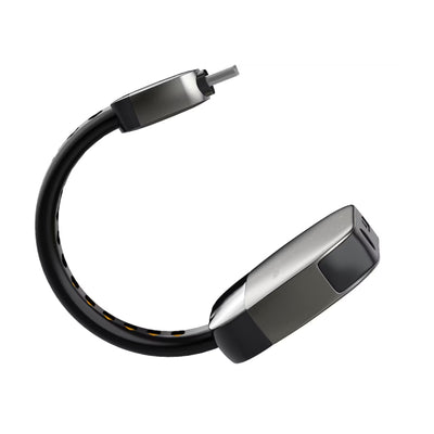 Powerology 2-in-1 USB-C to Aux & USB-C Adapter - 60W / USB-C / Grey