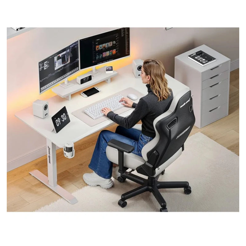 AndaSeat Xtreme Series Ergonomic Gaming Desk - White