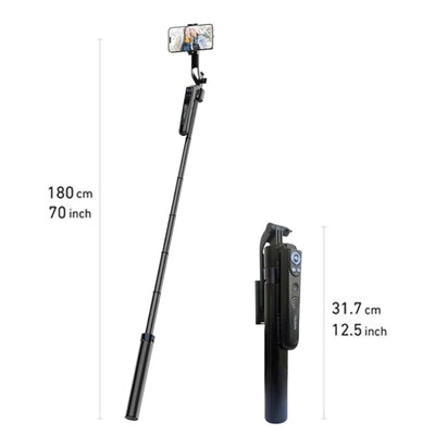 TELESIN Intelligent Auto Tracking Tripod - 1.8 Meter / Black