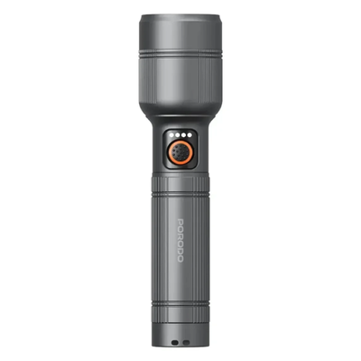 Porodo Rechargeable Handheld Spotlight - 2200mAh / 30W / Gray