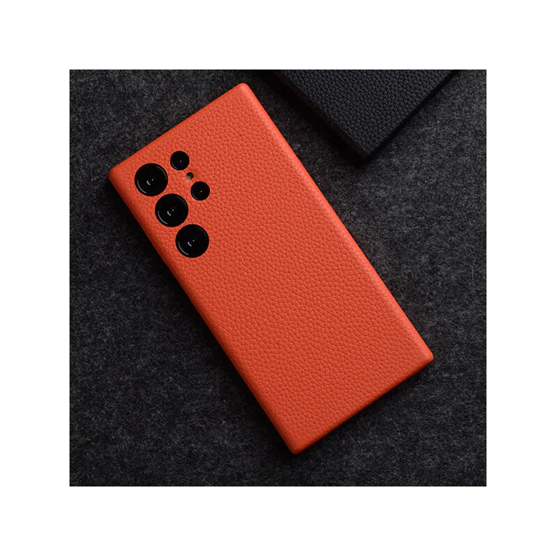 Melkco Origin Series Premium Leather Regal Snap Magsafe Cover - Samsung Galaxy S24 Ultra / Orange