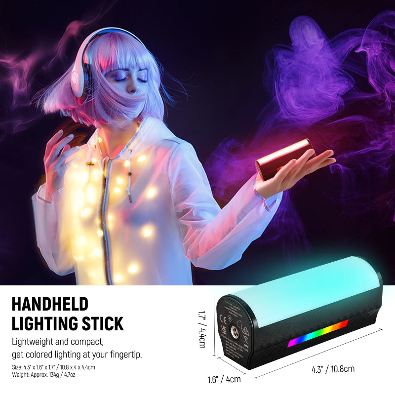 NEEWER TL97C Magnetic Handheld Light Wand with APP Control - 2500mAh / 4.5W