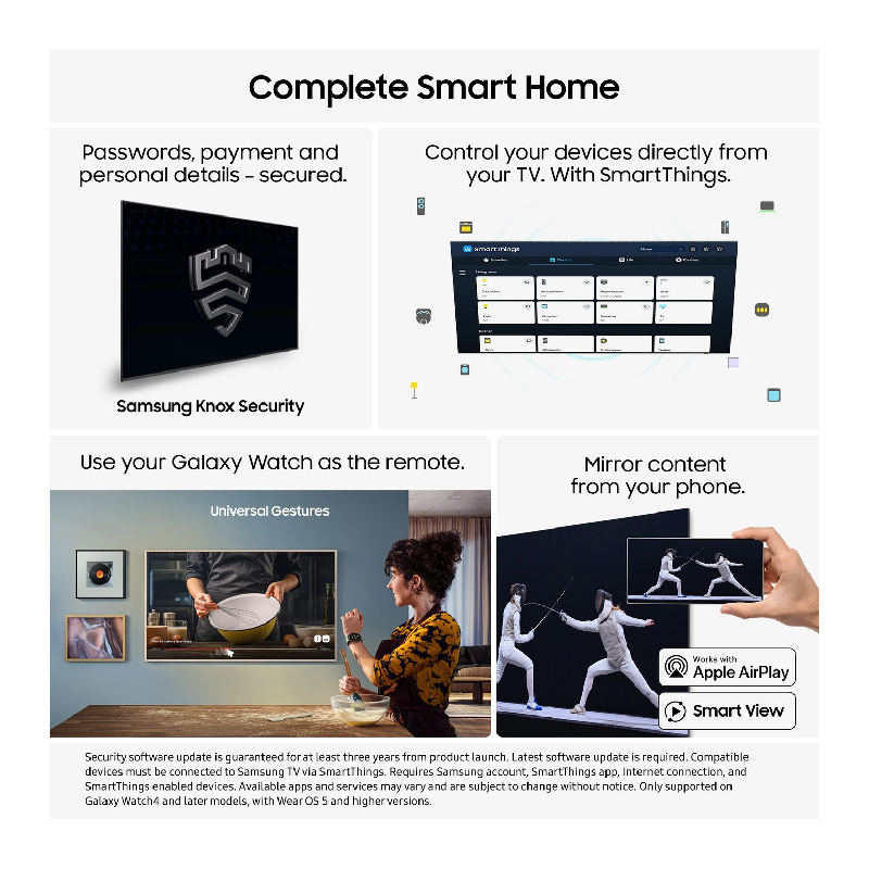 Samsung OLED S85F 4K Samsung Vision AI Smart TV - 83" OLED / 4K / 100Hz / USB/HDMI/Ethernet / Black