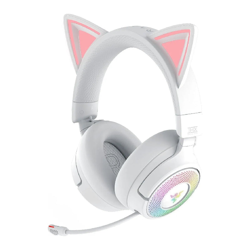 Razer Kraken Kitty V3 Pro Gaming Headset - Hyperspeed / Wireless / RGB / White Edition