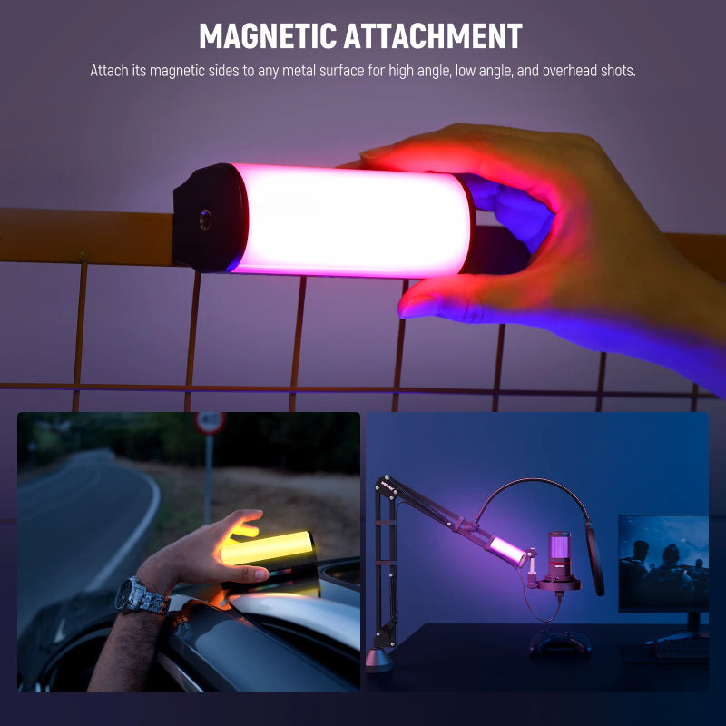 NEEWER TL97C Magnetic Handheld Light Wand with APP Control - 2500mAh / 4.5W