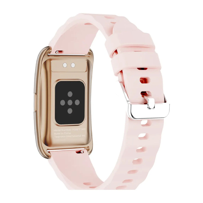 Porodo TrackFit Arc Smart Fitness Tracker with Silicon Strap - Bluetooth / 200mAh / Pink