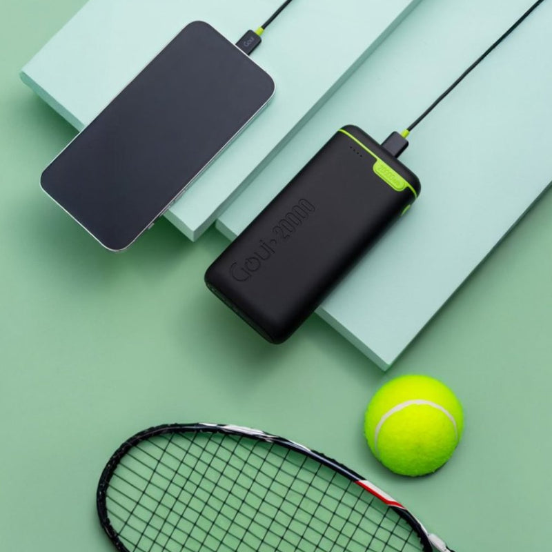 GOUI Kigo Power Bank - 20,000mAh / USB-A / USB-C / Black