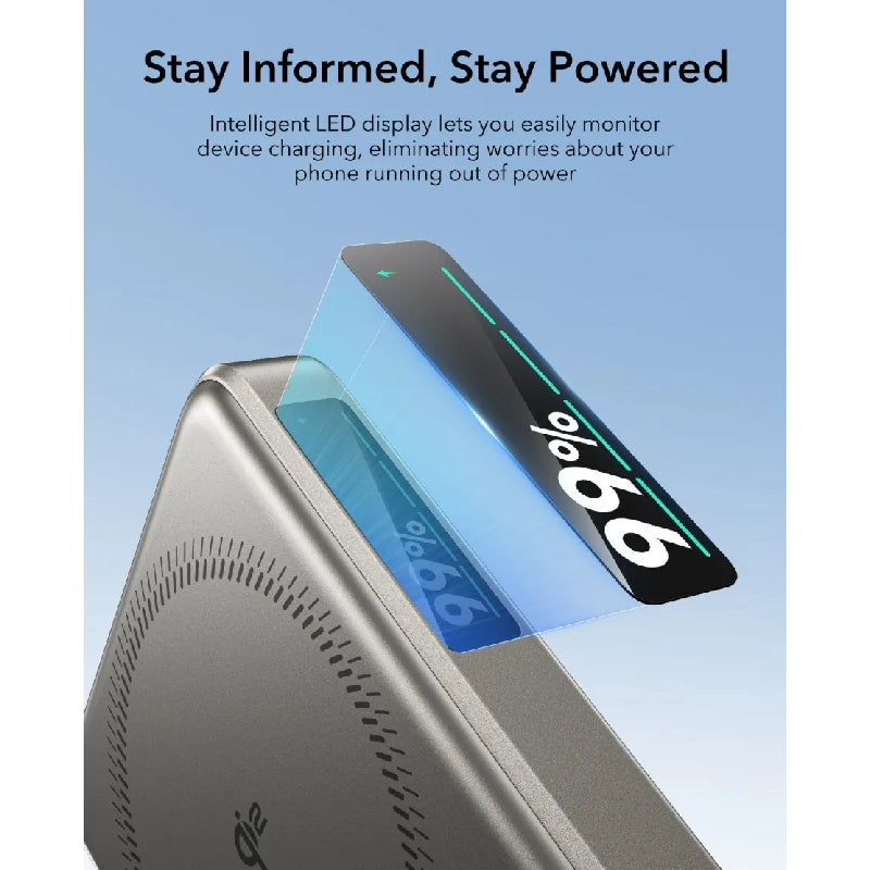 ESR Qi2 MagSlim Kickstand Power Bank - 10000mAh / Titanium