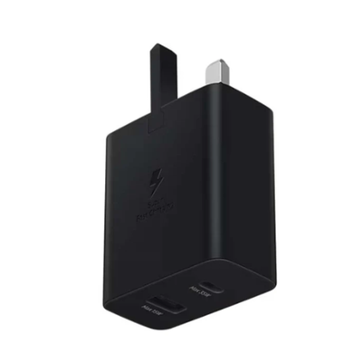 Samsung Dual-Port Power Adapter - 35W / USB-C / USB-A / Black