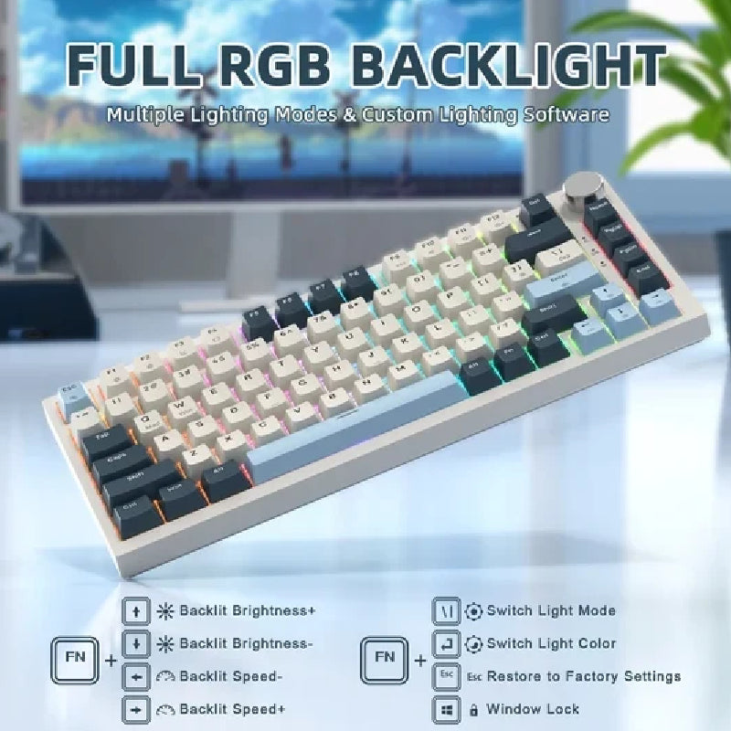 لوحة مفاتيح ألعاب ميكانيكية هجينة ستيل سيريز أبيكس 5، سلكية، RGB، باللون الأسود