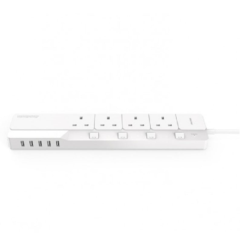 ORICO Surge Protector With 5 USB Ports - White