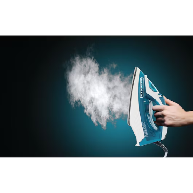 Black+Decker X1575-B5 Steam Iron with Nonstick Soleplate, 1600 W - 2 Years Official Warranty