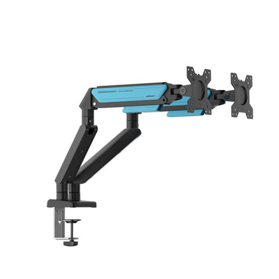 AndaSeat Stealth II Duo A6D-2S Ergonomic Monitor Arm - 17"-32" Inch / Black/Blue