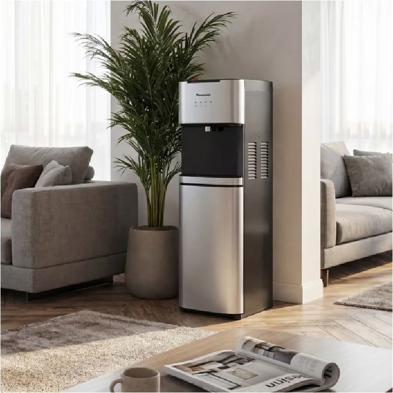 Panasonic Water Dispenser Bottom Load - 3 Tap / H&C / Silver Black