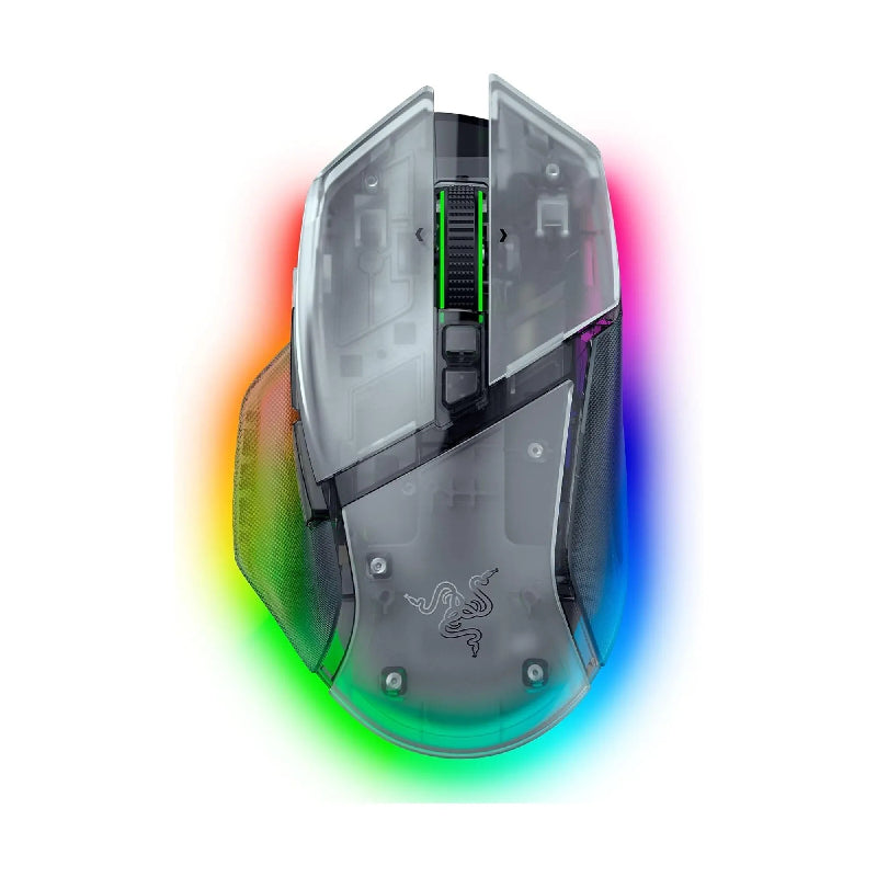 Razer Basilisk V3 Pro Optical Sensor HyperSpeed RGB Gaming Mouse – Wireless / Wired / 35K DPI / Phantom White