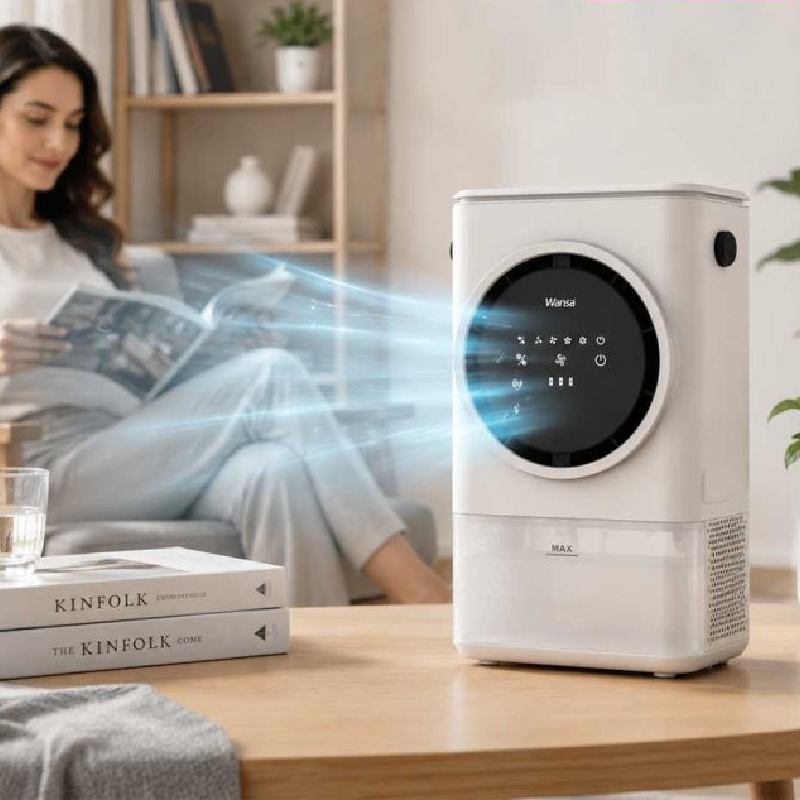 Wansa Cordless Air Cooler 1L, 10W, DF-AF5002C - White