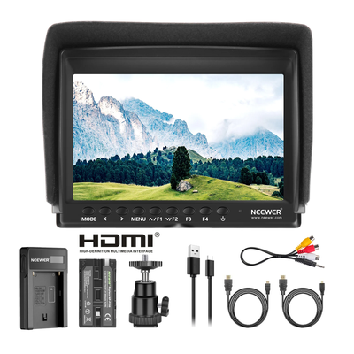 NEEWER F100 7 Inch HD Camera Field Monitor Kit - IPS LCD / HDMI / AV