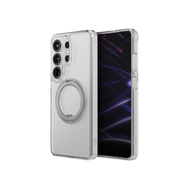 Uniq هايبرد  مع Rotating Kickstand ماج سيف حافظة  سامسونج جالكسي  ألترا  Lucent شفاف