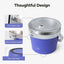 Buzio Insulated Ice Bucket with Lid Scoop Tongs and 2 Cups - 7L / Purple