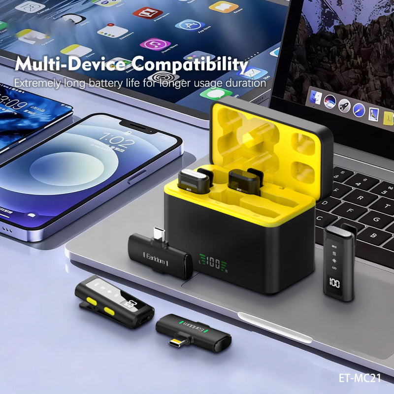 Earldom ET-MC21 Wireless Microphone - 2.4GHz / Black