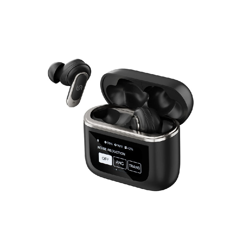 Porodo Soundtec Guide ANC TWS Earbuds with Touch Screen - Black