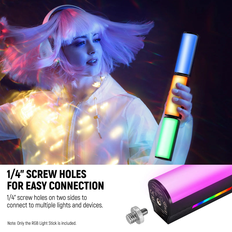 NEEWER TL97C Magnetic Handheld Light Wand with APP Control - 2500mAh / 4.5W