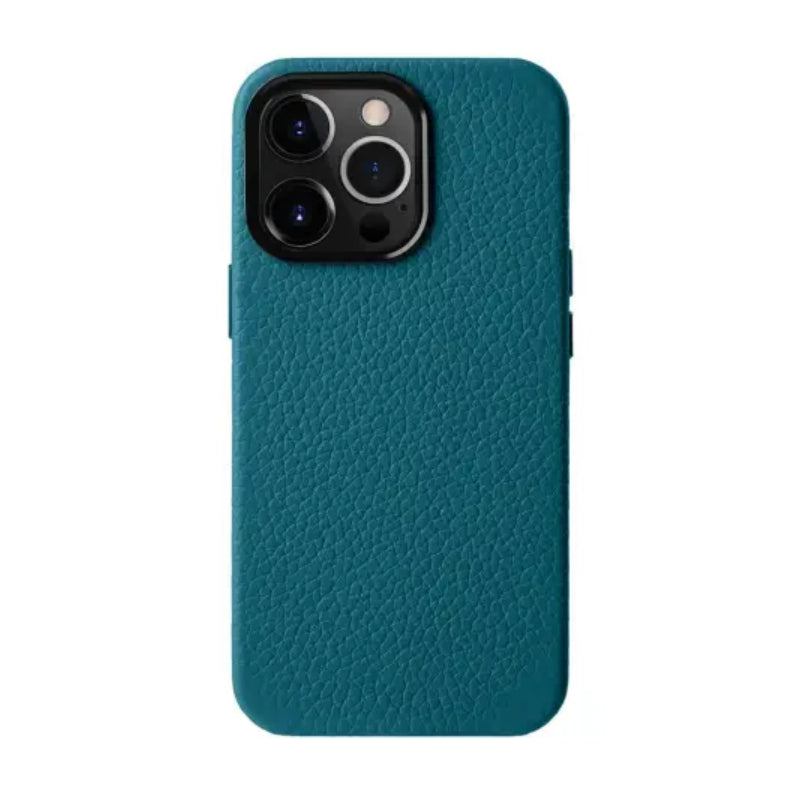 Melkco Origin Paris Magsafe Clemence Leather Regal Cover Case - Apple iPhone 15 Pro Max / Blue