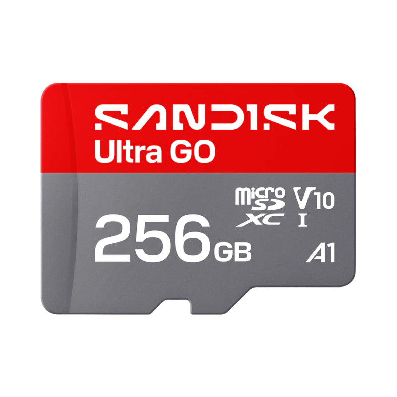 SanDisk Ultra GO microSD UHS-I Card - 256GB / Up to 190MB/s