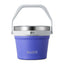 Buzio Insulated Ice Bucket with Lid Scoop Tongs and 2 Cups - 7L / Purple