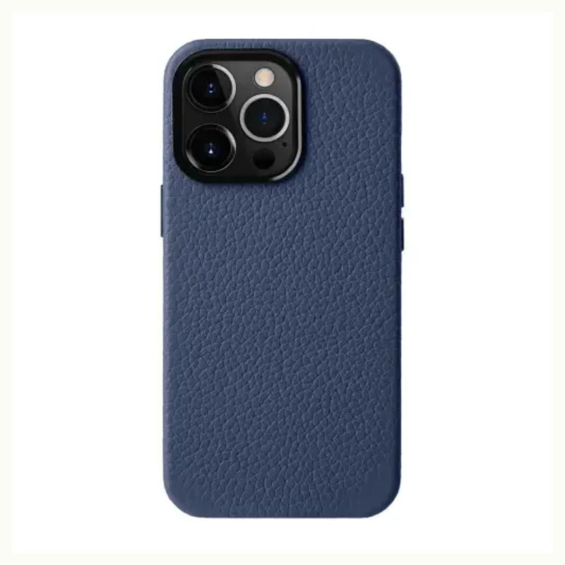 Melkco Origin Paris Magsafe Clemence Leather Regal Cover Case - Apple iPhone 15 Pro Max / Dark Blue