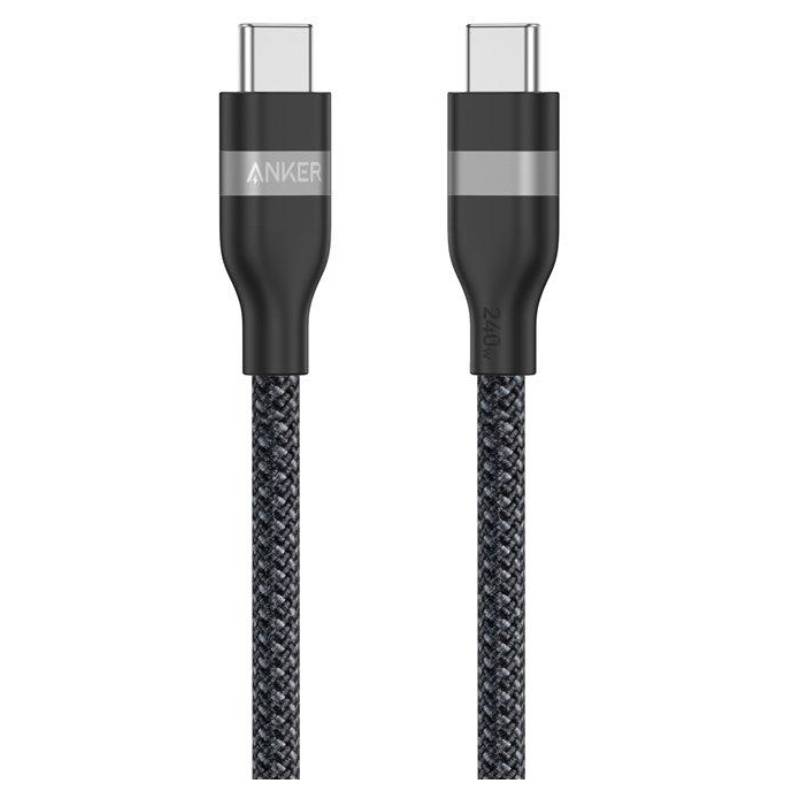 Anker USB-C to USB-C Upcycled Braided Cable - 240W / 0.9 Meter / Black