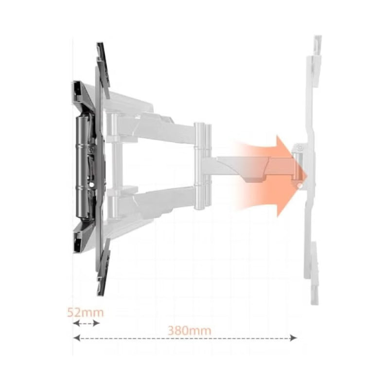 NORTH BAYOU NB-P6 TV Wall Mount Bracket - 40” – 80” Screens
