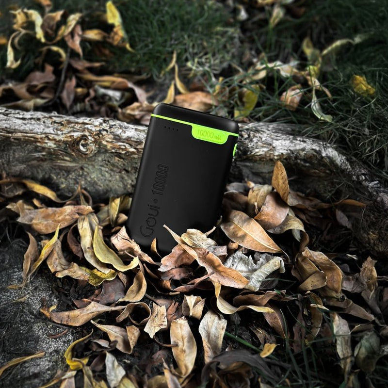 GOUI Kigo Power Bank - 10,000mAh / USB-A / USB-C / Black