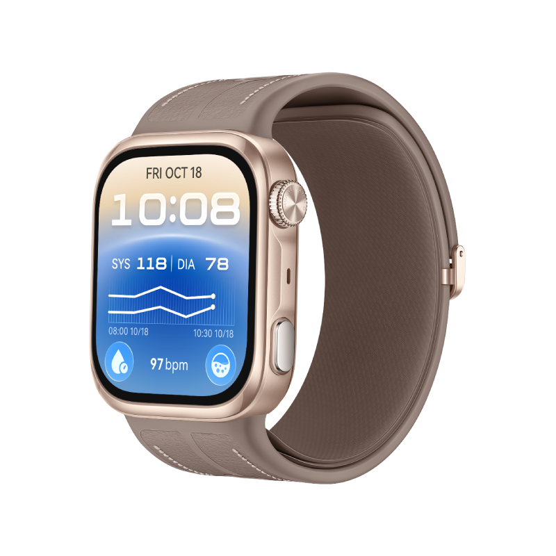 Huawei D3 Riva-B19 Smart Watch - 1.92" AMOLED / Bluetooth / Mocha Gold