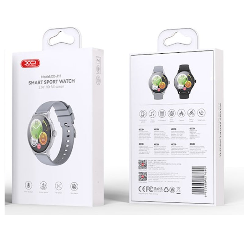 XO J11 Amoled Smart Watch - 2.06-inch / silver Smart Watches