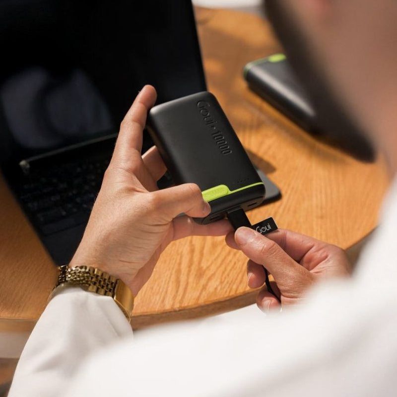 GOUI Kigo Power Bank - 10,000mAh / USB-A / USB-C / Black