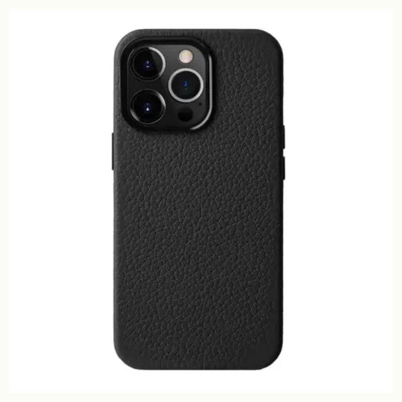 Melkco Origin Paris Magsafe Clemence Leather Regal Cover Case - Apple iPhone 15 Pro Max / Black