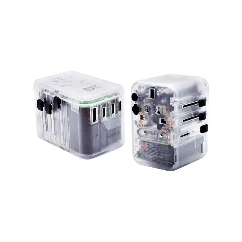 XPower TA65C 5 Ports Gan PD Travel Adapter - 65W / Transparent