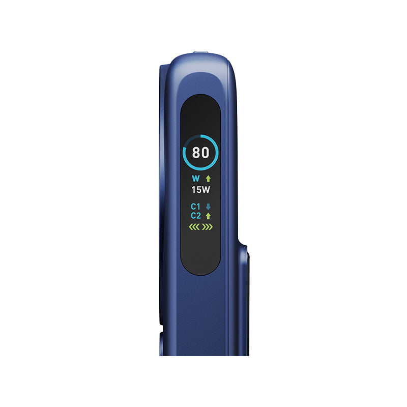 Energea Magpac Ultra Qi2 MagSafe Power Bank With USB-C Cable - 10000mAh / USB-C / Indigo Blue