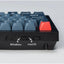 Keychron V1 Max QMK/VIA RGB Wireless Mechanical Gaming Keyboard With Gateron Jupiter Red Switch - Arabic Layout / Black